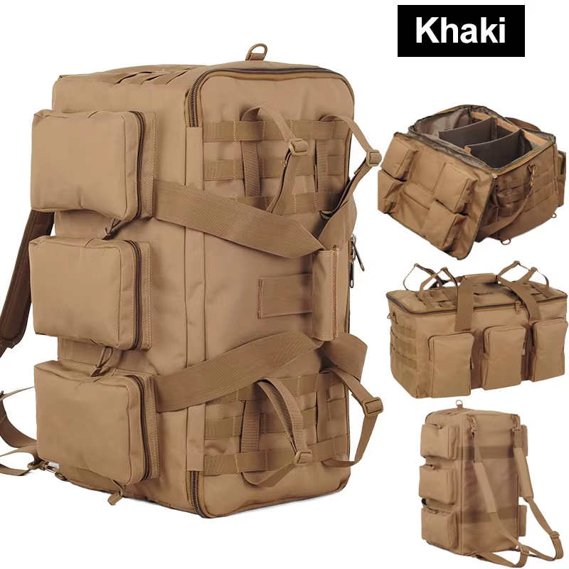 55L bagages sac polochon Camping sac à dos tactique grands sacs hommes randonnée voyage alpinisme vo