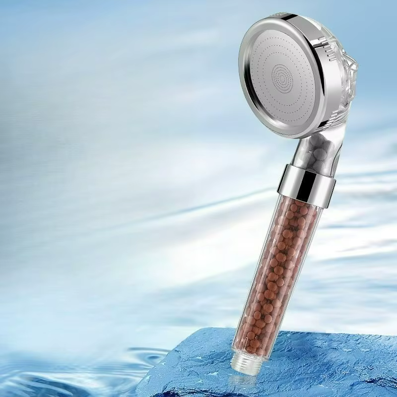 Nouvelle Pomme de Douche Économiseuse d'Eau à Effet Pluie, Accessoire de Salle de Bain, Filtre Anion