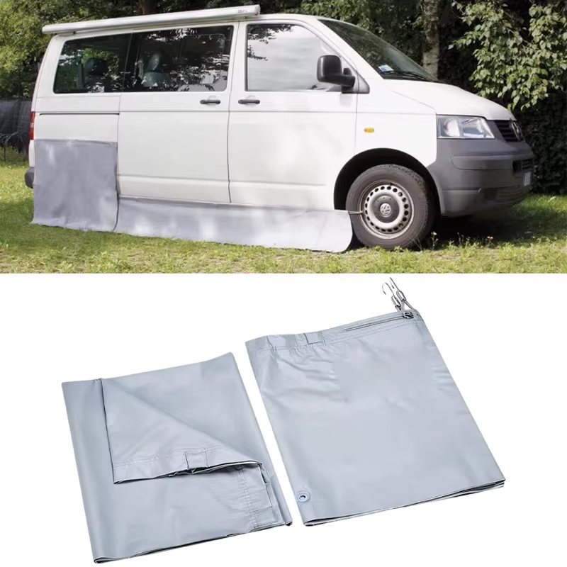 Jupe de protection contre les courants d'air pour caravane avec protections d'arche de roue pour VW 