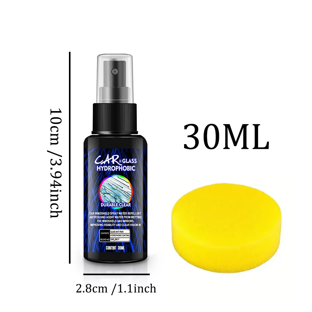 Spray hydrofuge, revêtement Anti-pluie pour voitures, verre hydrophobe, liquide Anti-pluie, masque m