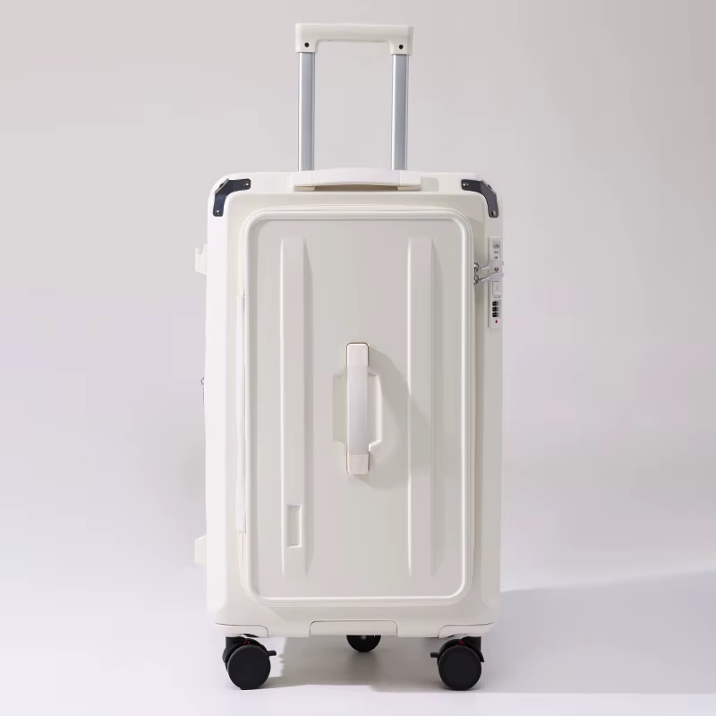 Valise à cinq roues anti-explosion, grande taille 28, extensible, avec fermeture éclair, ouverture l