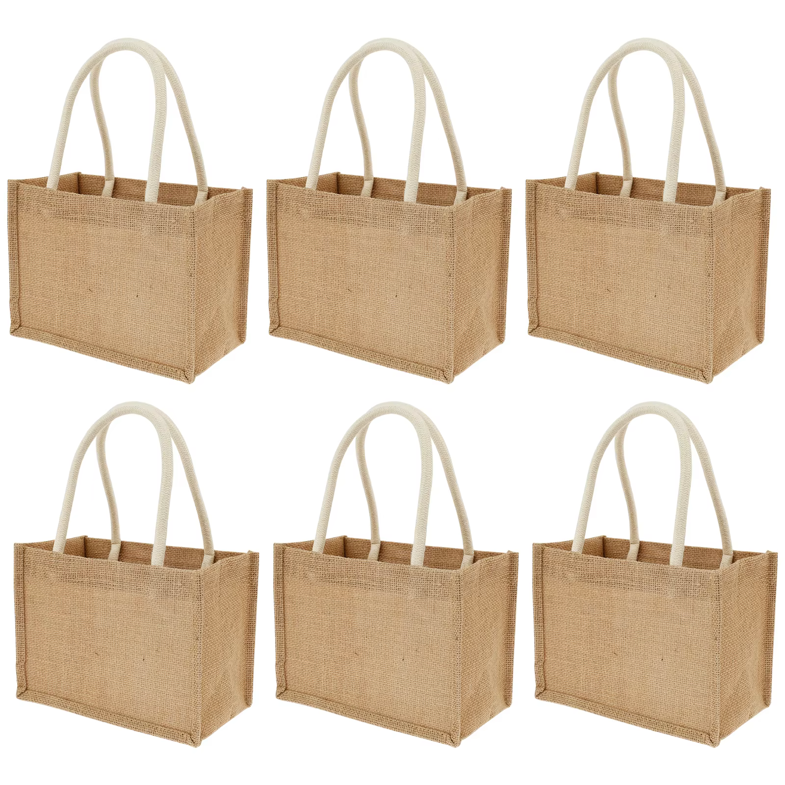 Sacs fourre-tout en toile de jute, sac de plage portable, sacs à main polyvalents, sacs de bricolage