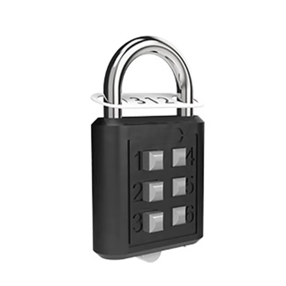 Cadenas à verrouillage par mot de passe antivol à 6 chiffres, verrou de sécurité pour valise, coffre