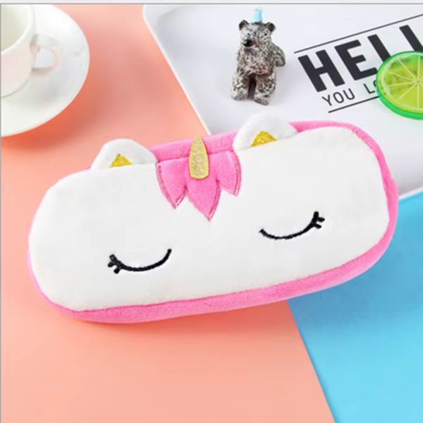 Peluche licorne mignon Trousse Licorne Kawaii filles Estuche Para Lpices pour Trousse Astuccio toile