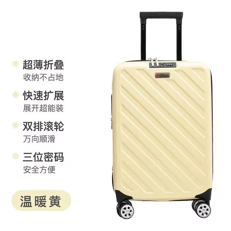 Valise pliable 20 pouces avec roulettes pivotantes, valise trolley 24/28 pouces, bagage de voyage ex