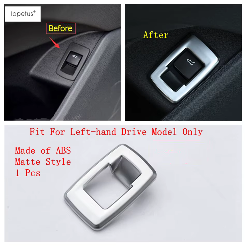 Accessoires de décoration mats pour BMW X1 F48 2016 – 2021, bouton de levage de fenêtre d'accoudoir/