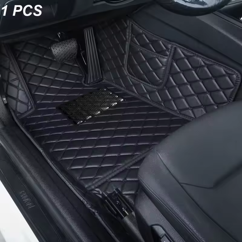 Tapis de sol de voiture en cuir personnalisé, pour VW Polo 2006 2010 2011 2012 2013 2014 2015 2018 2