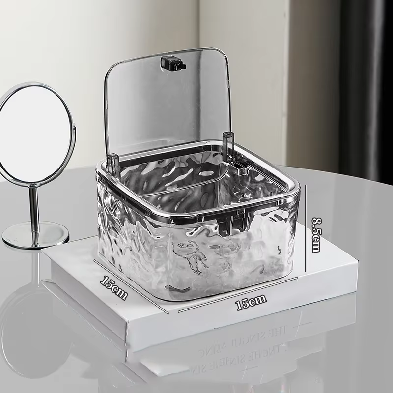 Organisateur d'accessoires pour cheveux, boîte de rangement en acrylique, organisateur de cravates d