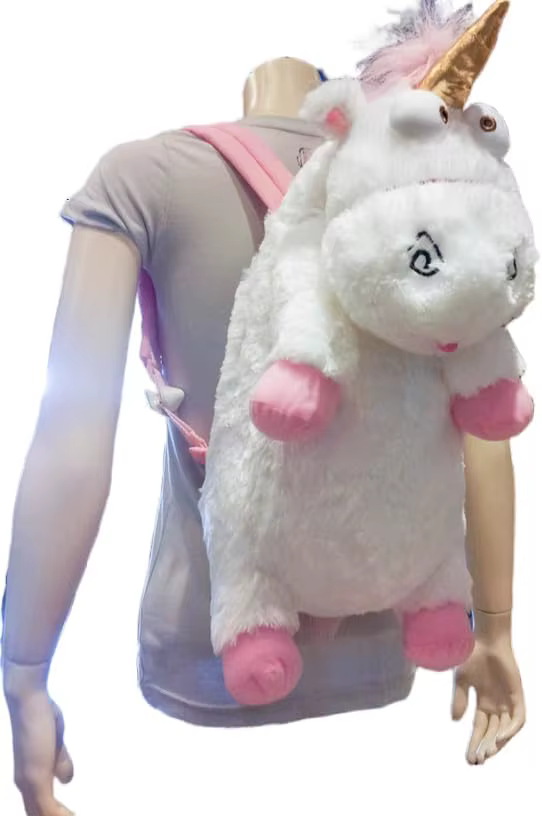 Sac à dos en peluche douce licorne de 26 pouces