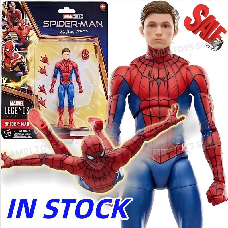 Figurines d'action Marvel Spider-Man No Way Home en stock, modèle Spider-Man, statue, poupée articul