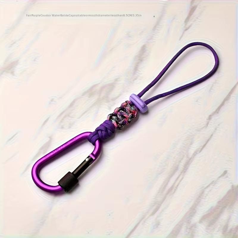 Support de bouteille d'eau d'extérieur 1 pièce, crochet en paracorde, porte-gobelet pour sac à dos,
