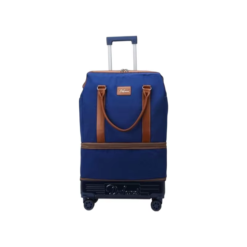 Sac de voyage pliable et extensible avec poignée, valise Internet Celebri Lage avec roues détachable