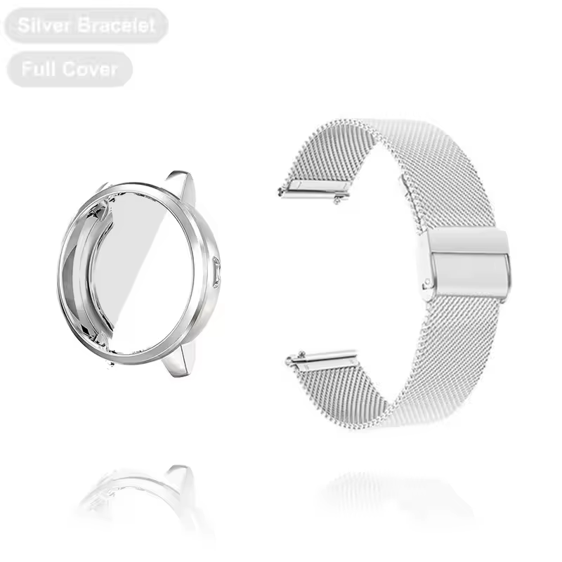 Bracelet pour Garmin Vivoactive 5 4 4S, Bracelet Venu 3S 2S avec étui, protecteur d'écran en TPU, ac