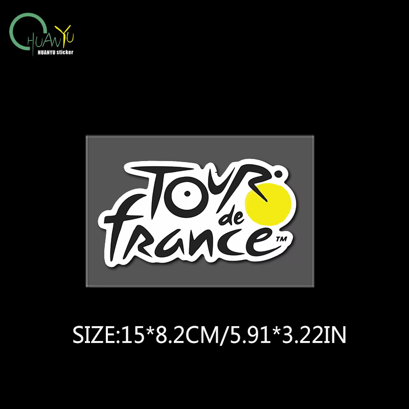 Autocollant logo Tour de France pour vélo de route et VTT, imperméable, casque personnalisé