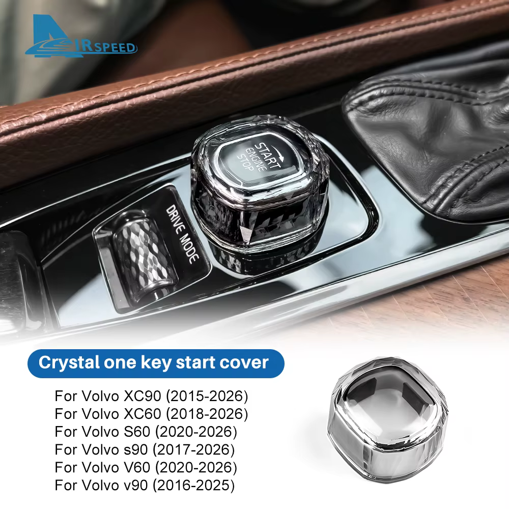 Accessoires pour Volvo XC90 XC60 S60 S90 V60 V90 : 1 pièce, bouton de démarrage/arrêt du moteur en c