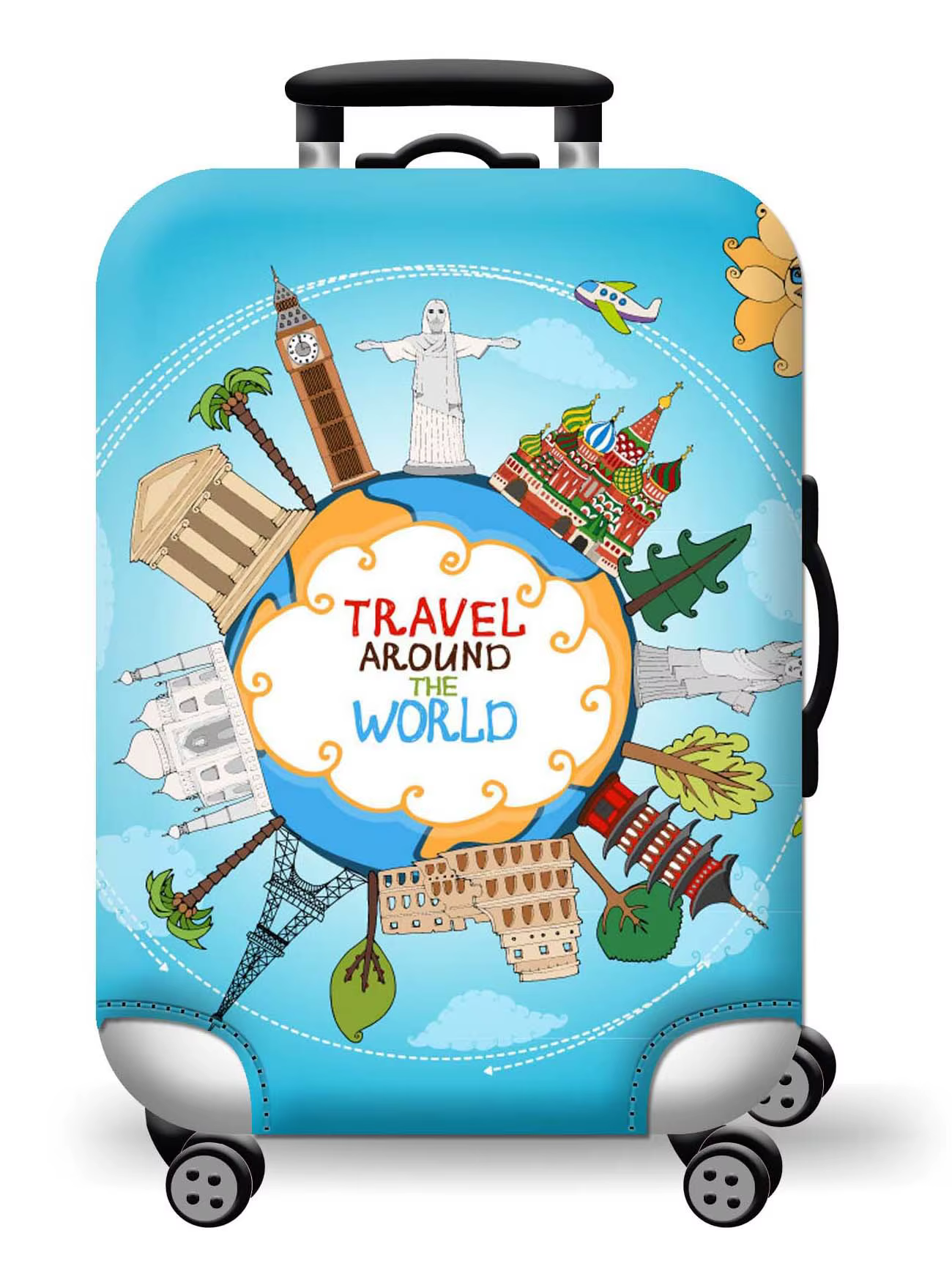 Housse de protection pour bagages, approuvée pour voyage autour du monde, housse de protection pour 