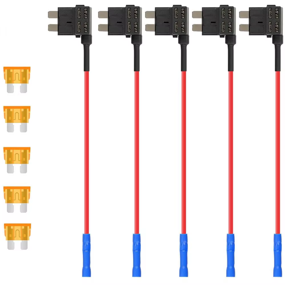 Adaptateur de robinet de fusible à lame standard, 5A, ATO, ATC, 12V, Add-a-Circuit, voiture, montres
