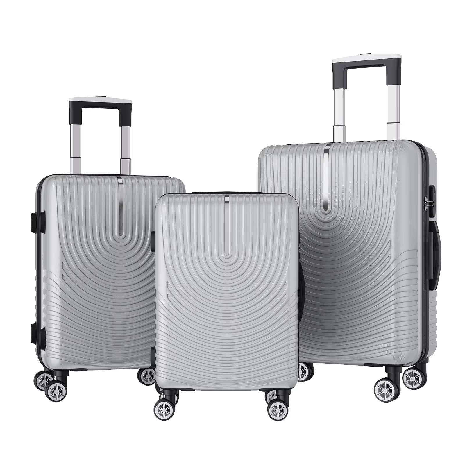 Ensemble de valises rigides Comanlai ABS, 20/24/28 pouces, ensembles de bagages durables avec 4 roue