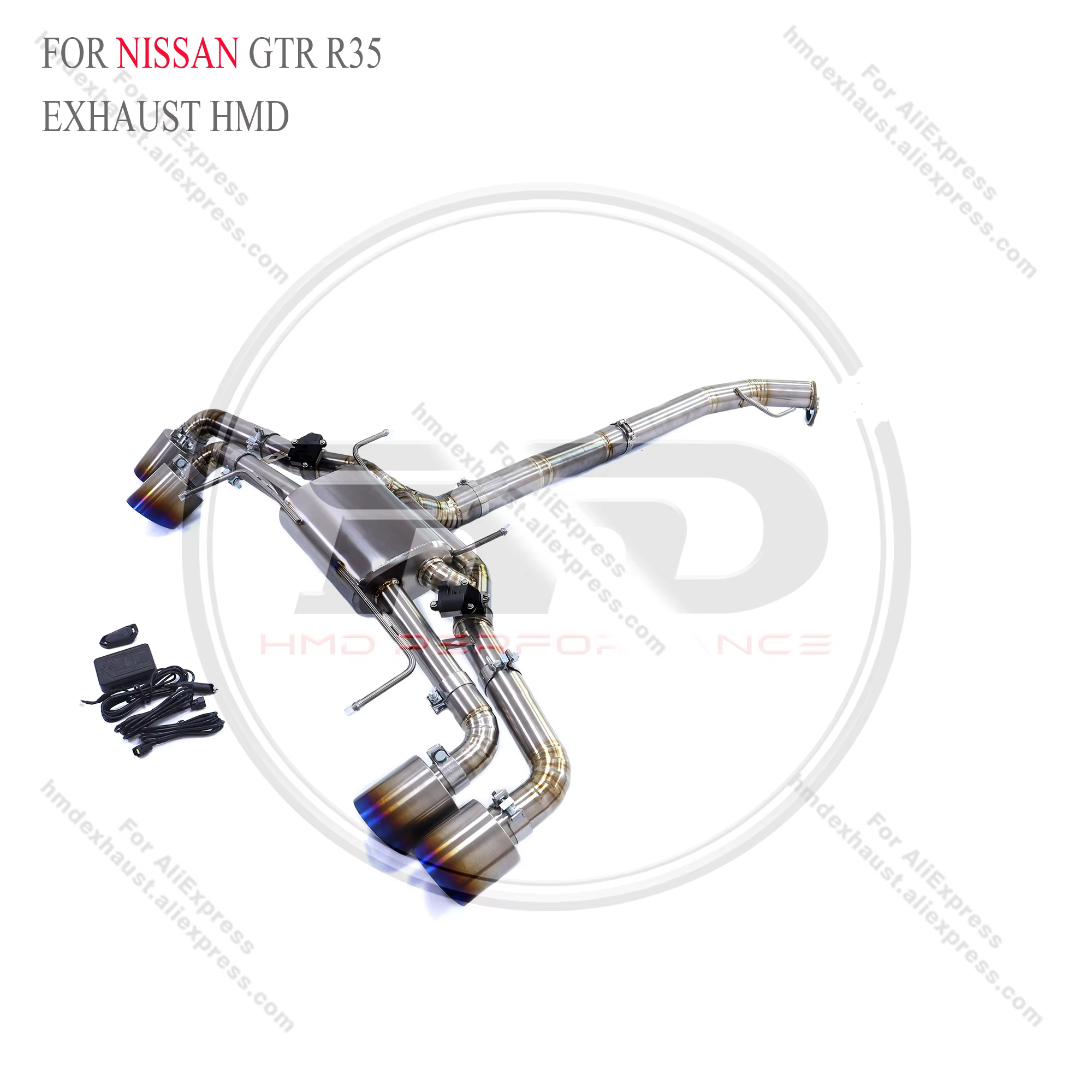 Système d'échappement Catback pour Nissan GTR R35, accessoires auto HMD, soupape électronique, embou
