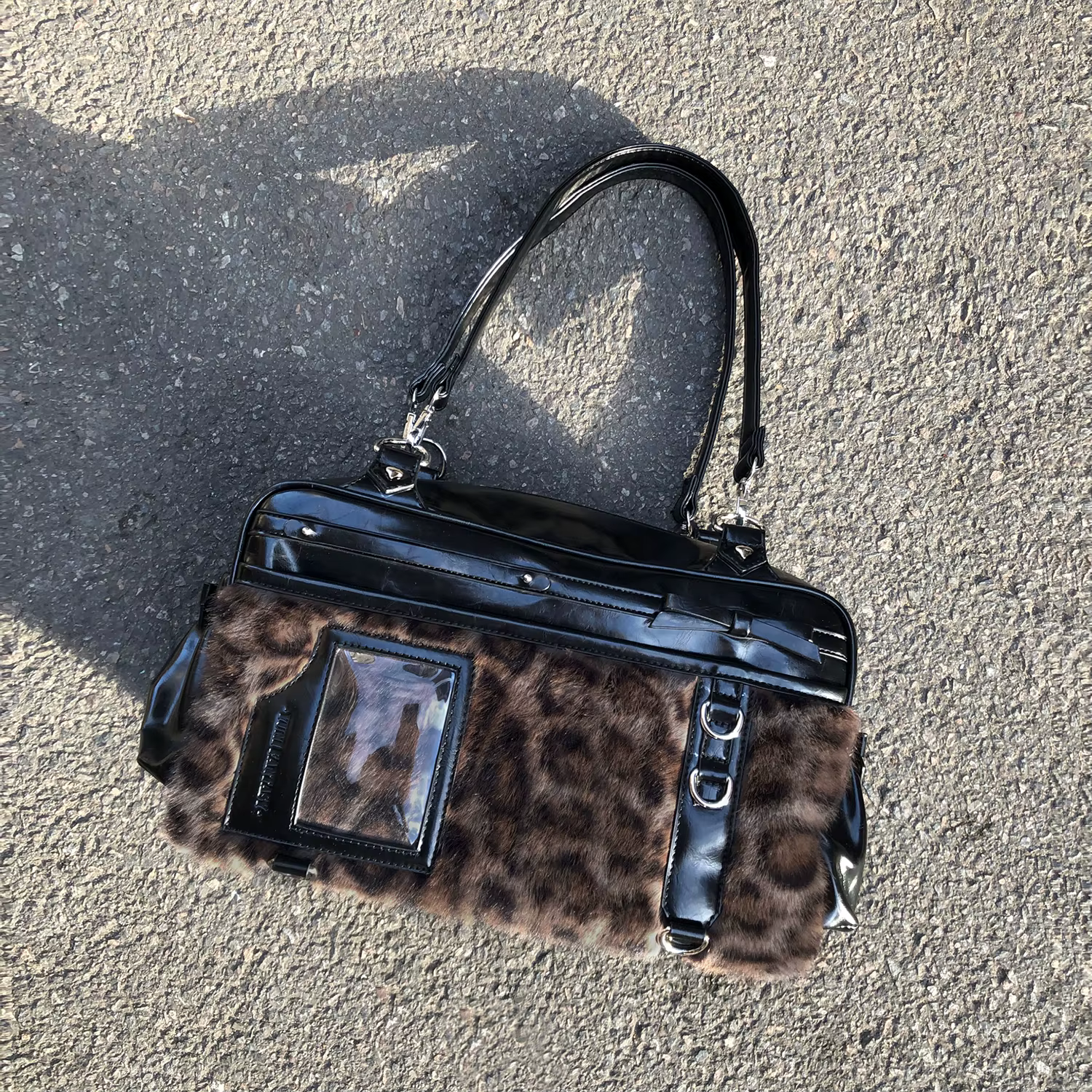 Original imprimé léopard épissé Sac Femme doux Cool sacs pour Femme épaule sous les bras Sac fermetu