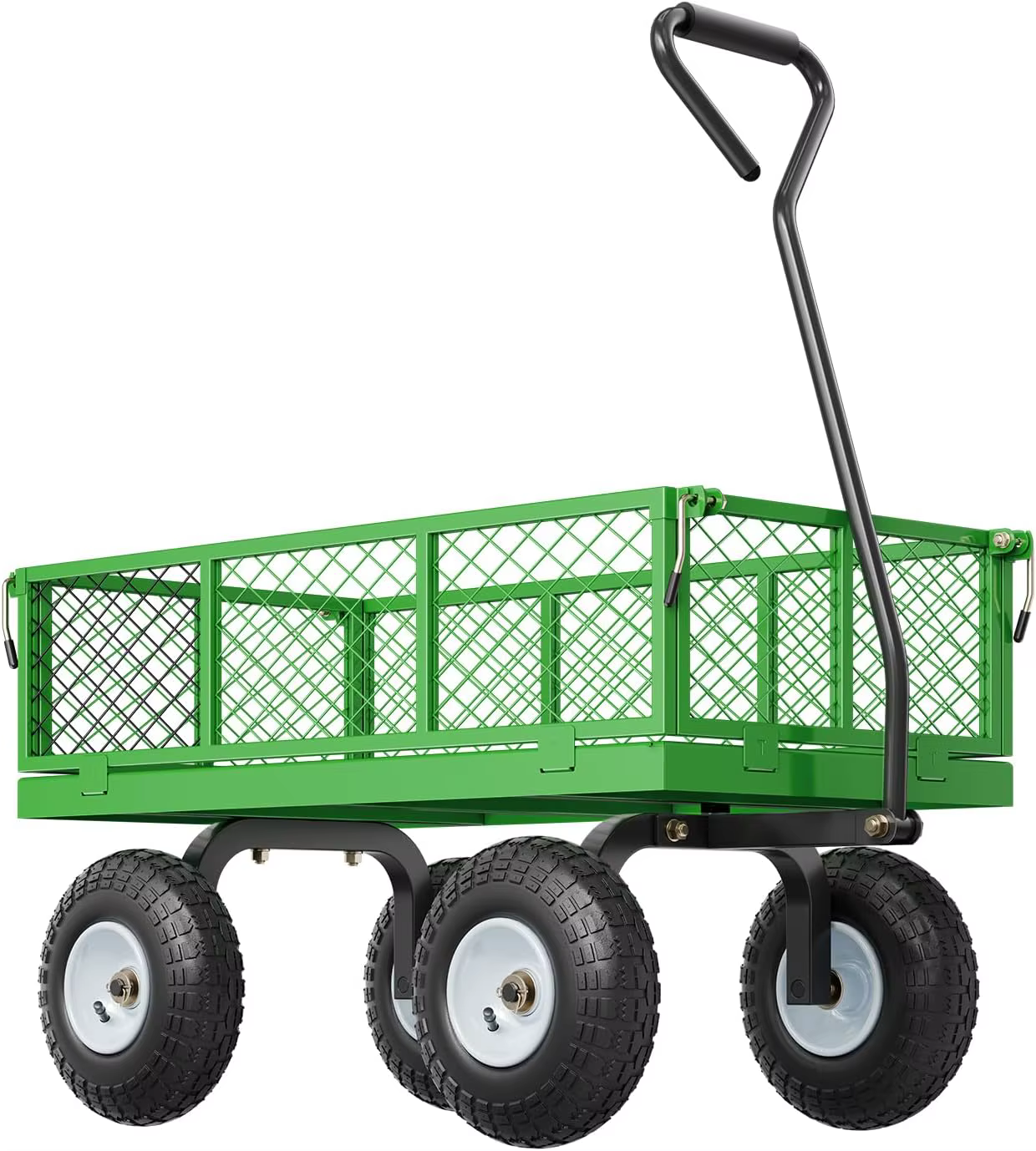 Chariot de jardin en acier robuste, chariot d'expédition, équipement robuste, pliable et extractible