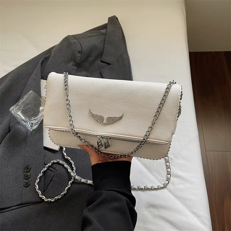 Sac carré de luxe léger pour femme, nouveau sac à chaîne tendance et simple 2026, sac à bandoulière 