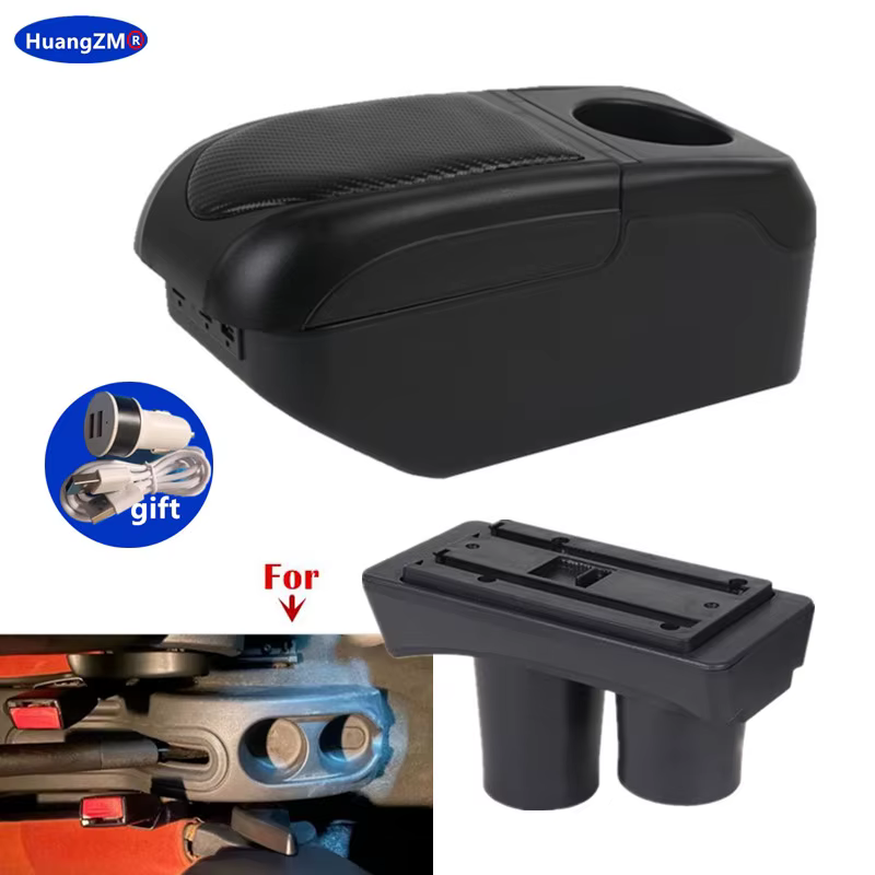 Boîte d'accoudoir pour citroën C2, boîte de rangement pour accoudoir de voiture, rénovation intérieu