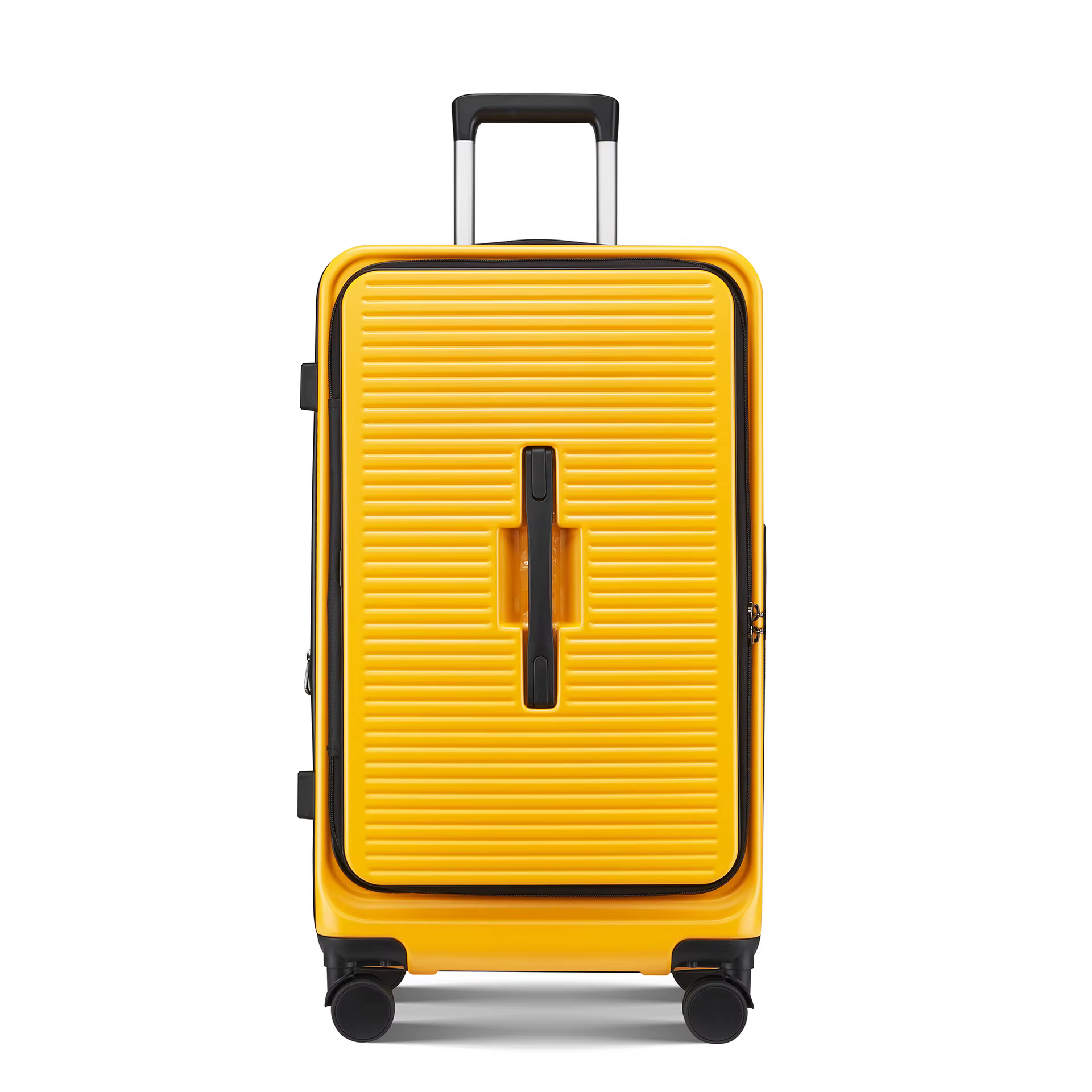 Valise à capacité extensible, ouverture frontale, boîtier de chariot de voyage avec roue rotative, s