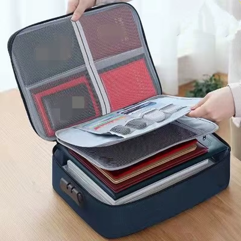 Organisateur de documents à 3 niveaux, porte-documents, porte-documents pour hommes et femmes, houss
