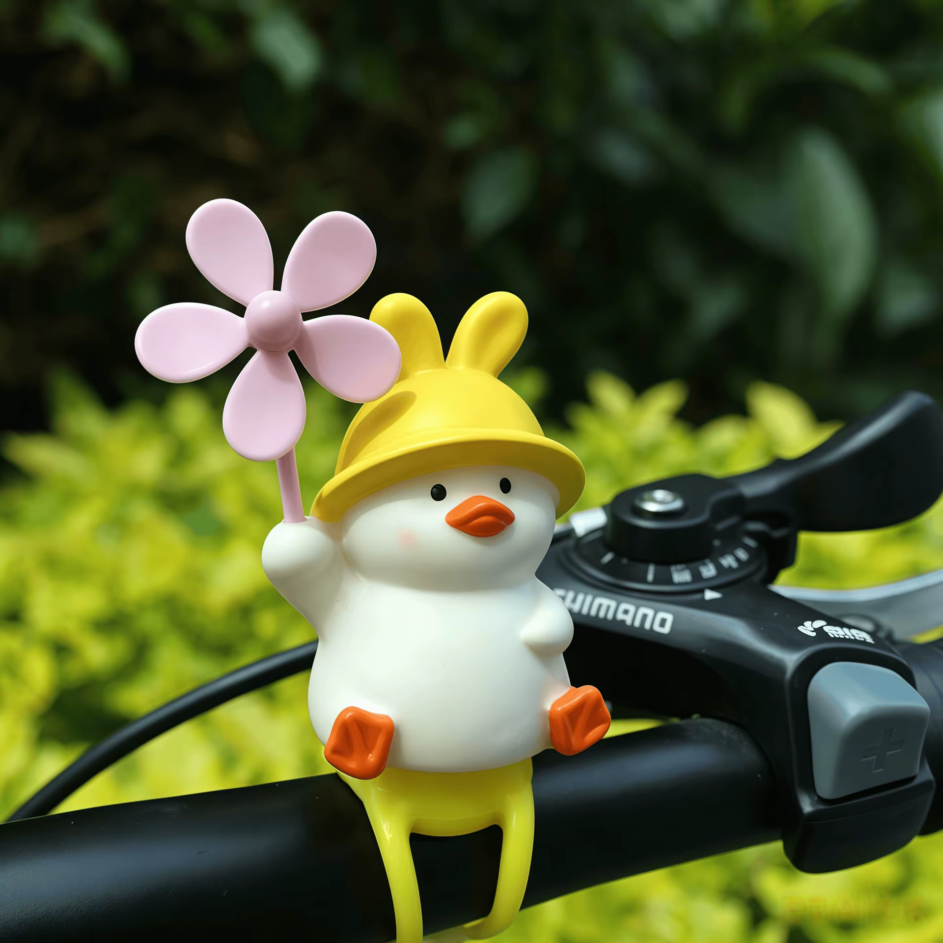 Adorable accessoire de vélo électrique en forme de canard jaune - Décoration de vélo à pédale faite 