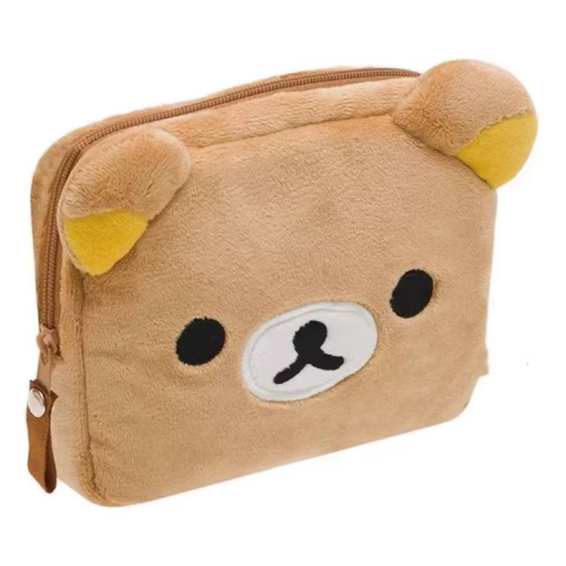 Rilakkuma mignon maquillage organisateur sac de rangement dessin animé ours en peluche Kawaii cosmét