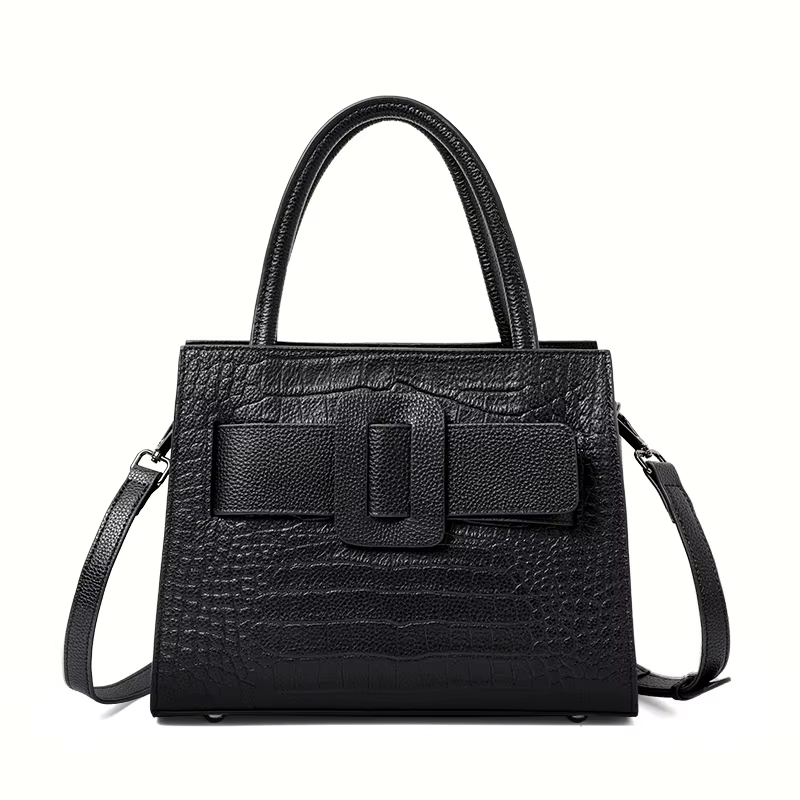 Sac à main en cuir pour femmes, sacoche de grande capacité à une épaule, à la mode