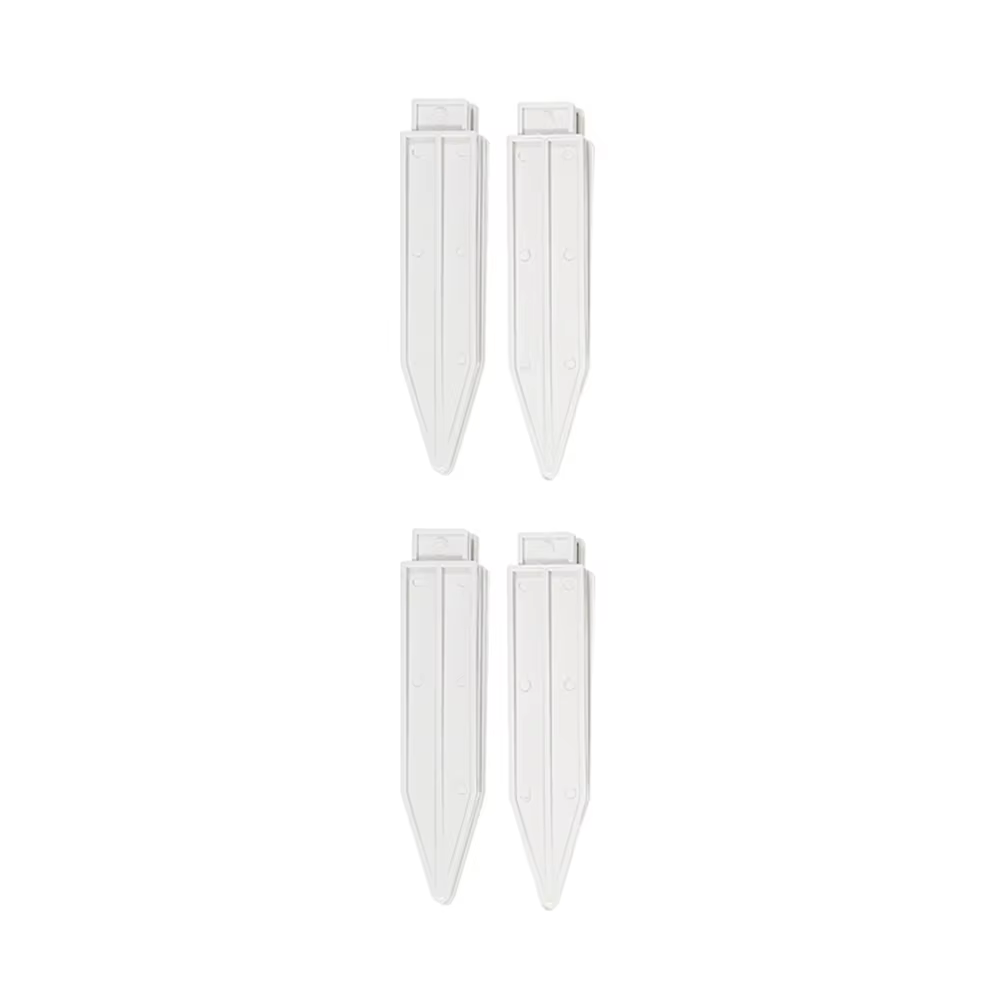 Clôtures décoratives en plastique blanc durables pour jardins, cours, bordures de chemins, arbres de