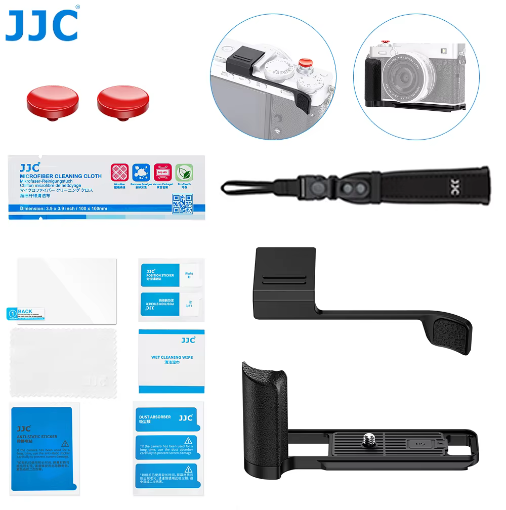 JJC Fujifilm X-E5 accessoires poignée d'appareil photo avec bouton d'obturation pour Fujifilm XE5 XE