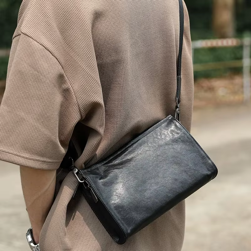 SENOFAN 2025 sac à bandoulière hommes déplacements véritable peau de vache bandoulière sacs de messa