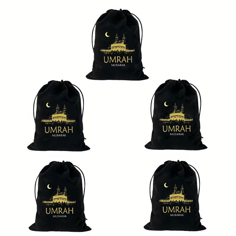 Sac à cordon pour fête à thème Ramadan Mubarak Eid Mubarak Bismillah, produits créatifs de décoratio