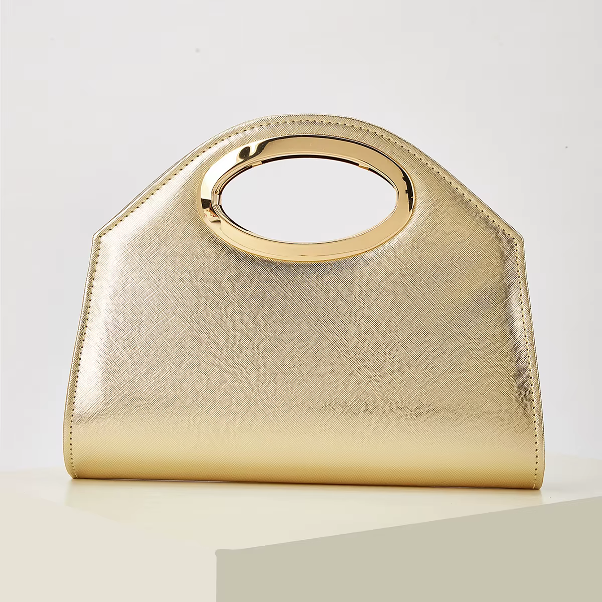 Sac de soirée pour femme, couleur or, noble, élégant, luxueux, sac à main en cuir synthétique PU, pe