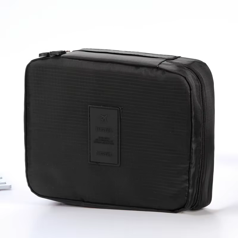 Trousse à cosmétiques de voyage avec plusieurs compartiments, pochette de rangement de maquillage, t