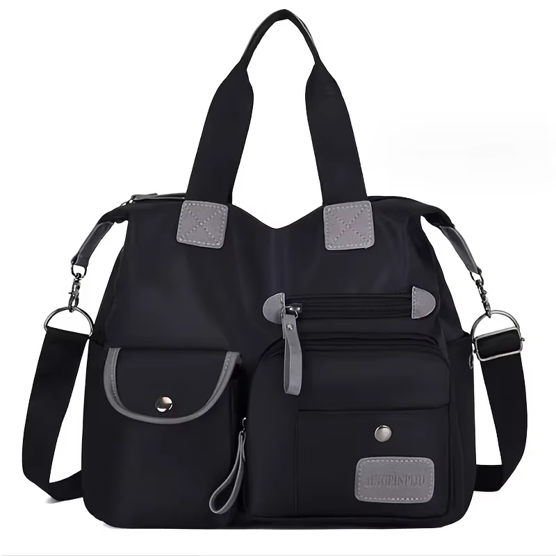 Sac fourre-tout pour femmes avec plusieurs poches, sac à bandoulière de grande capacité, sac à bando