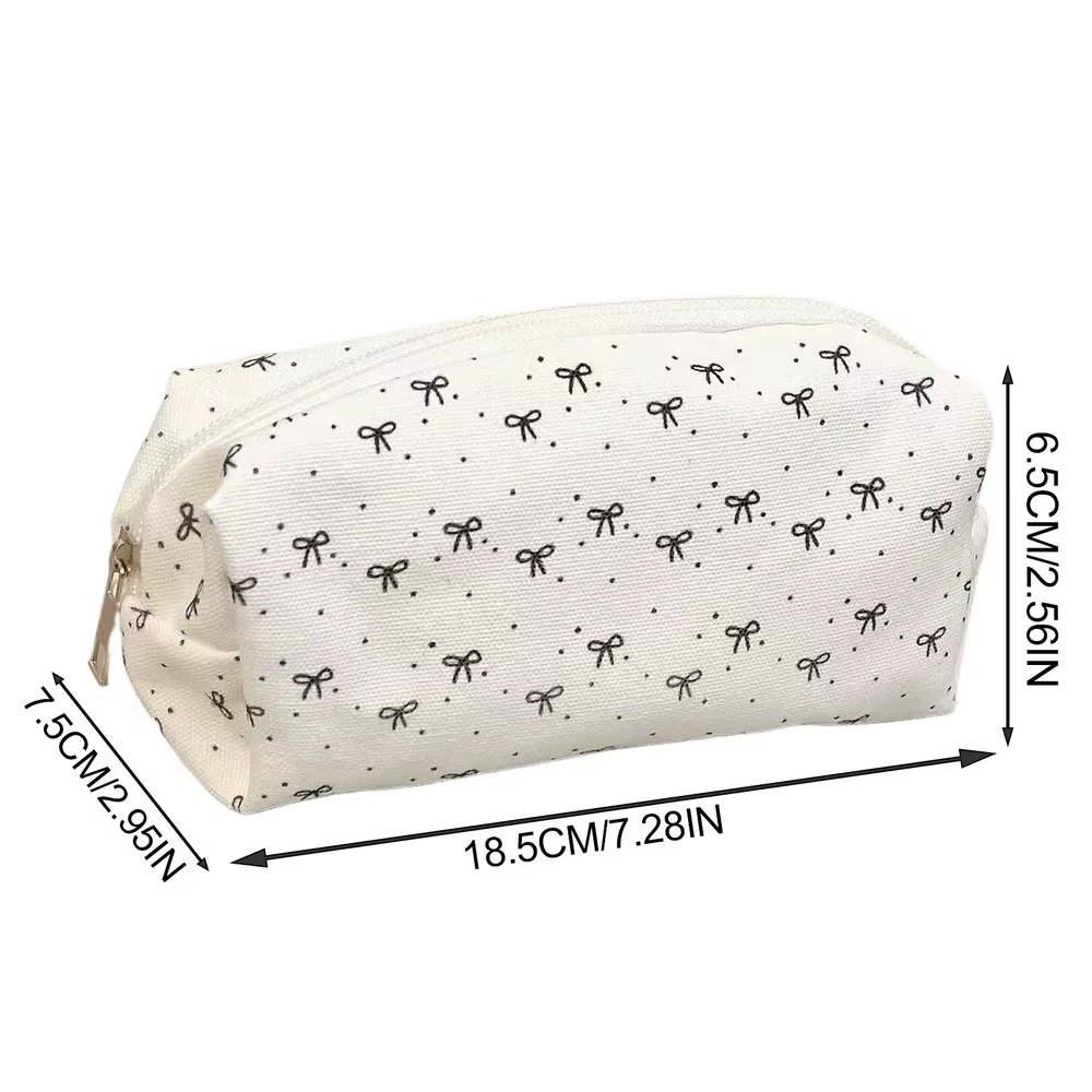 Sac à stylos de grande capacité, pochette à crayons, boîtes à motifs d'arc, organisateur de papeteri
