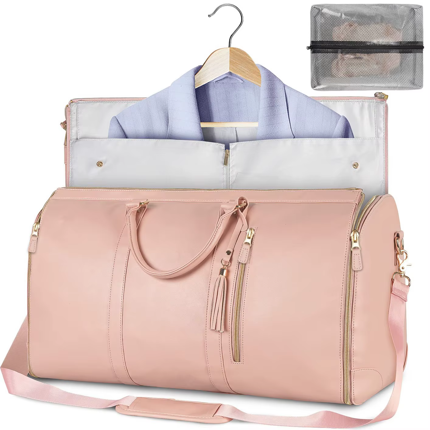 Nouvelle Valise Pliable Femme 2026 – Sac de Voyage Multifonctionnel Grande Capacité en PU – Bagage C
