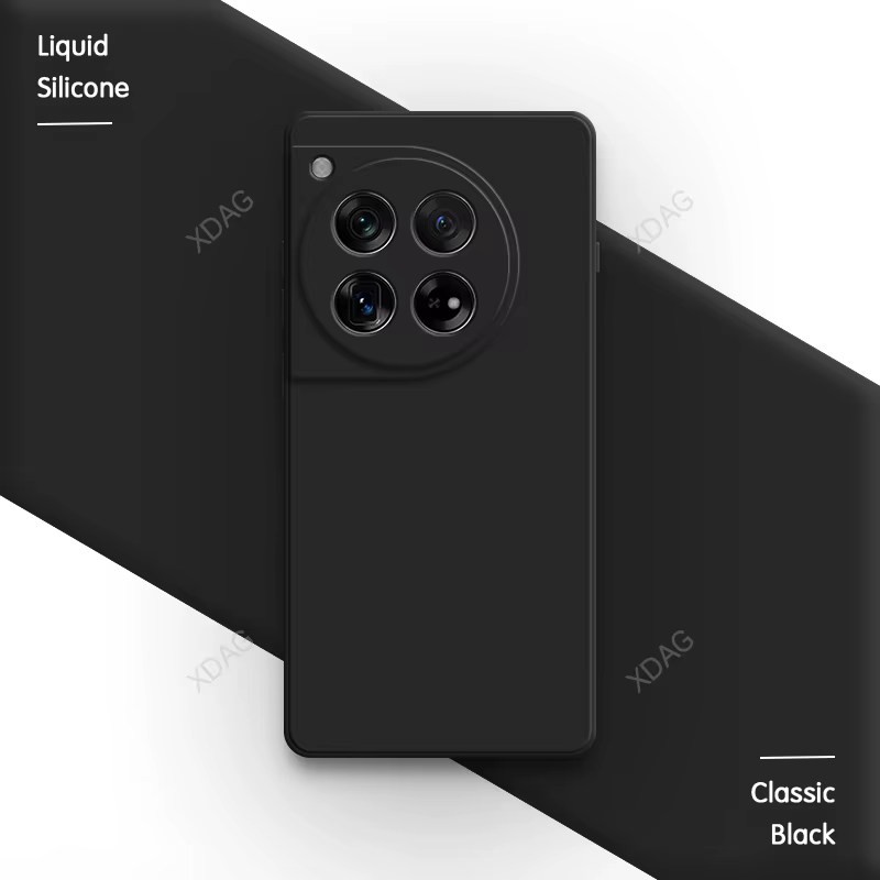 Coque de téléphone originale pour OnePlus 12 12R 5G, accessoires doux classiques de haute qualité en