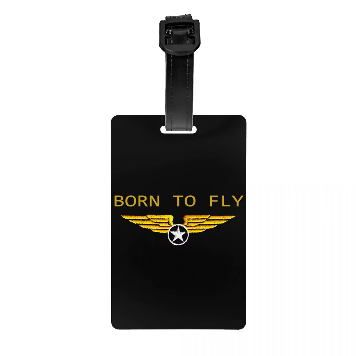 Étiquette de bagage personnalisée Born to Fly, étiquette de bagage pilote, protection de la vie priv