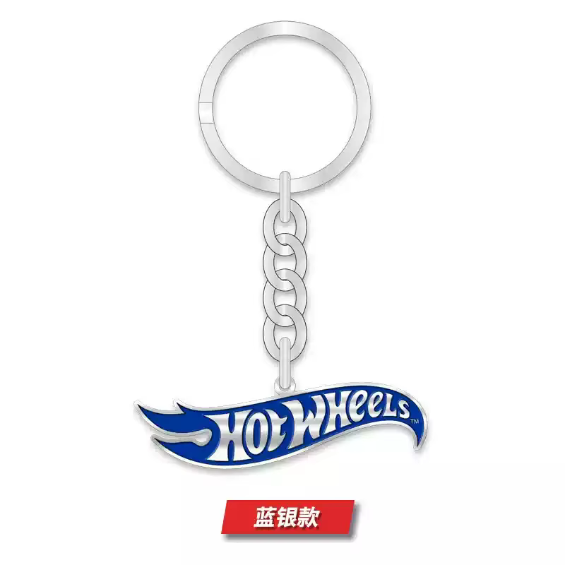 Porte-clés de voiture avec logo Hot Wheels, mini pendentif pour homme, chaîne, modèle de véhicule no