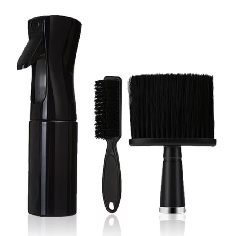 Kit de coupe de cheveux 3 pièces/ensemble, brosse de rasage pour barbe, plumeau pour le cou avec bru