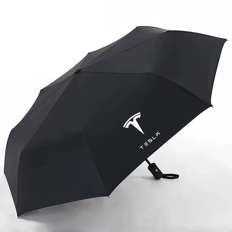 Pare-soleil pliable et automatique, style de voiture, Portable, trois parapluies pliants, pour Tesla