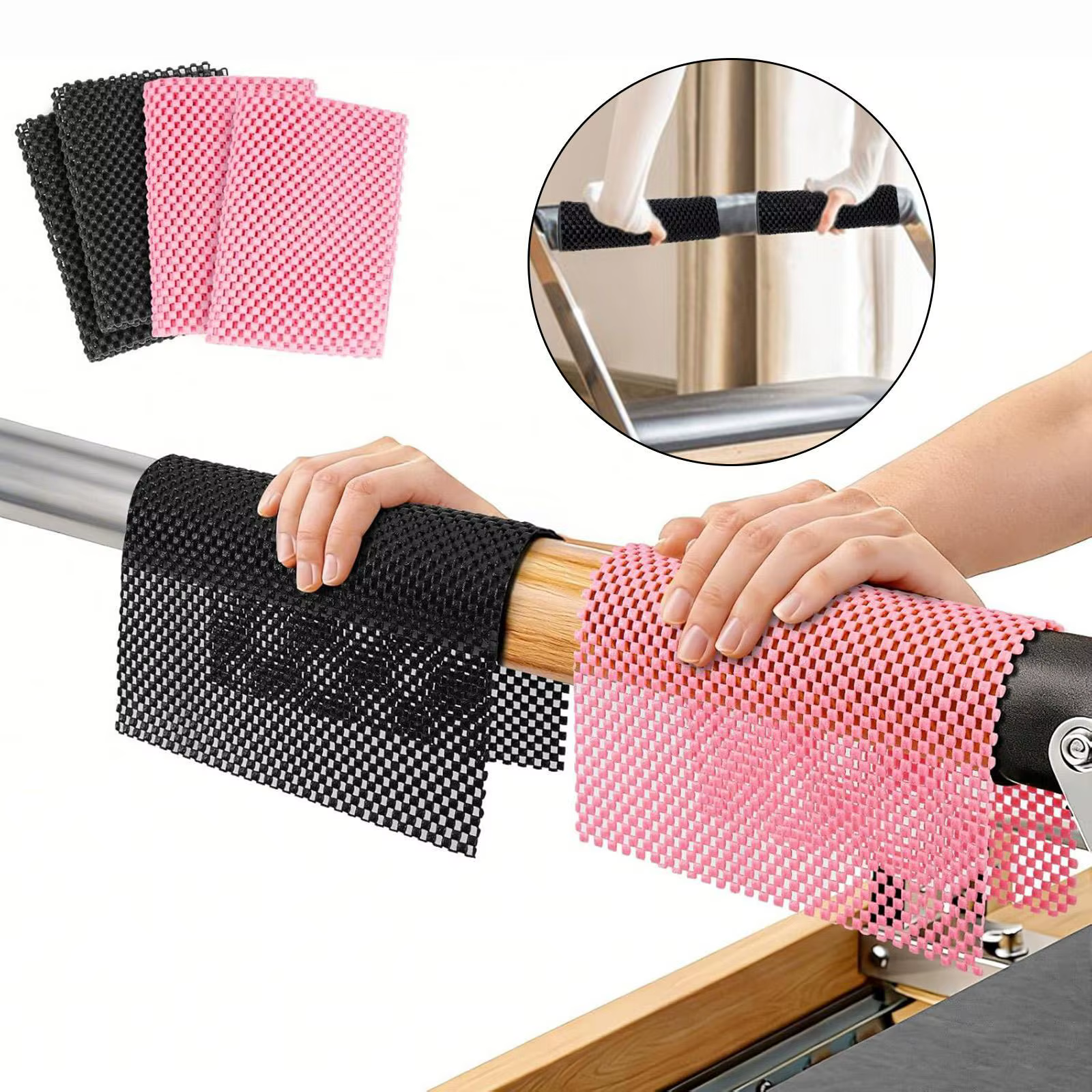 4x Tapis de traction antidérapants pour Pilates Reformer, Tapis d'exercice professionnels pour la ma