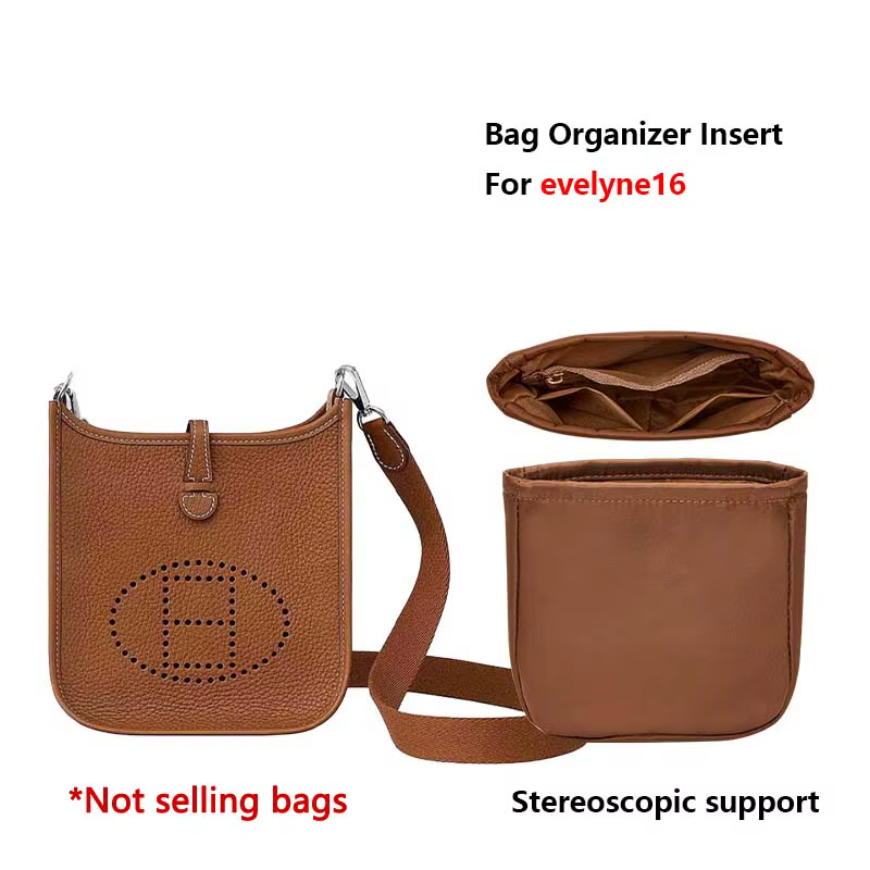 Insert organisateur de sac pour evelyne16 29, sac de rangement en nylon léger, sac de poche intérieu