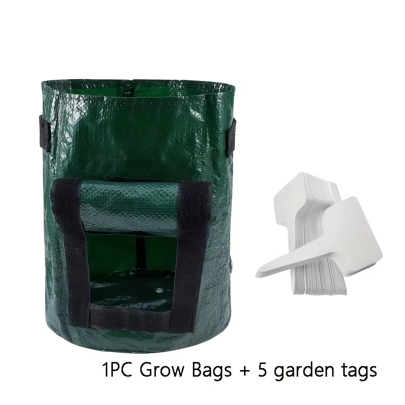 Pack combiné de 6 pièces-1 sac de plantation avec 5 étiquettes, sac de plantation de pommes de terre