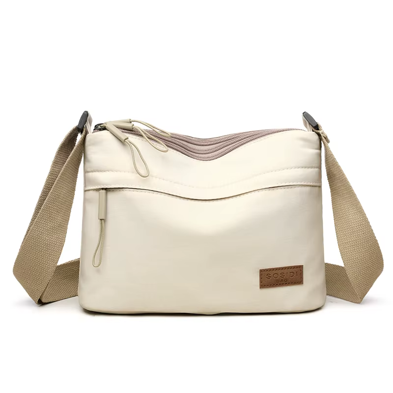 Sac à bandoulière à grande capacité avec 3 poches principales pour femmes, sac à main multi-poches e